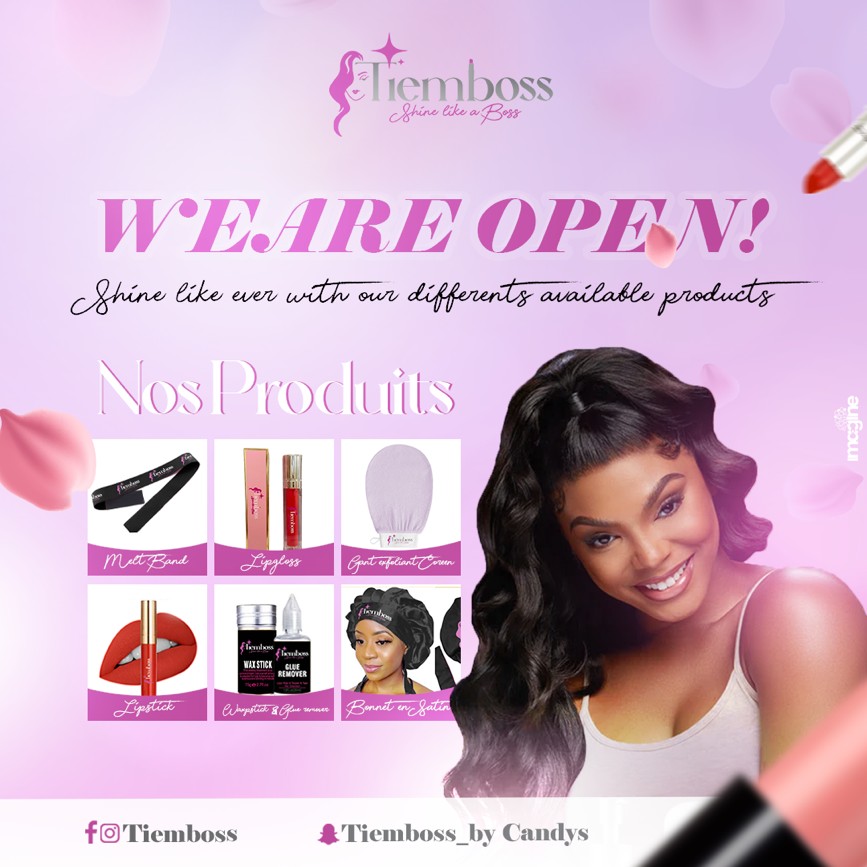 Visuel Tiemboss we are open
