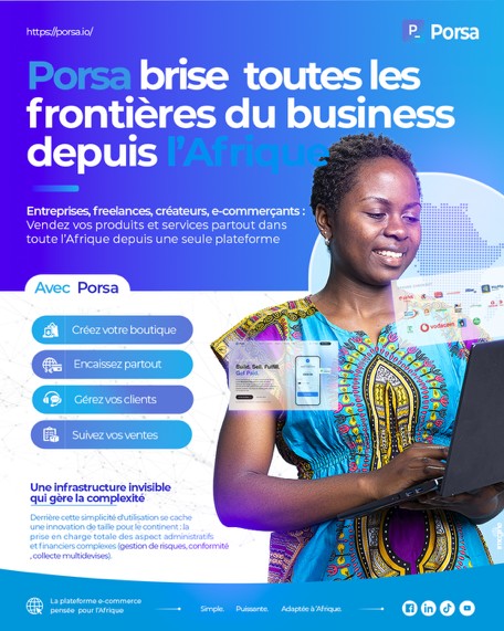 Visuel Porsa paiements sans frontières