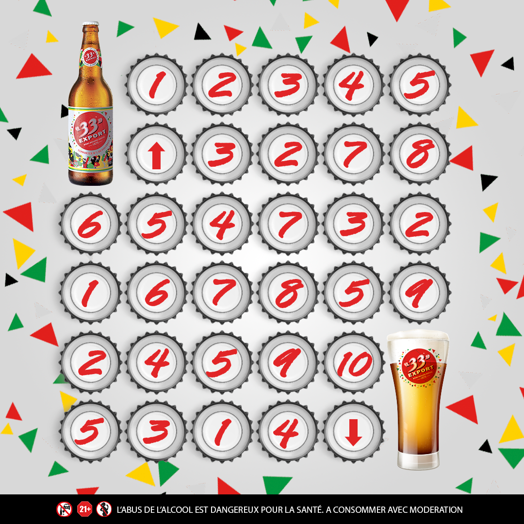 Jeu de capsules chiffrées 33 Export